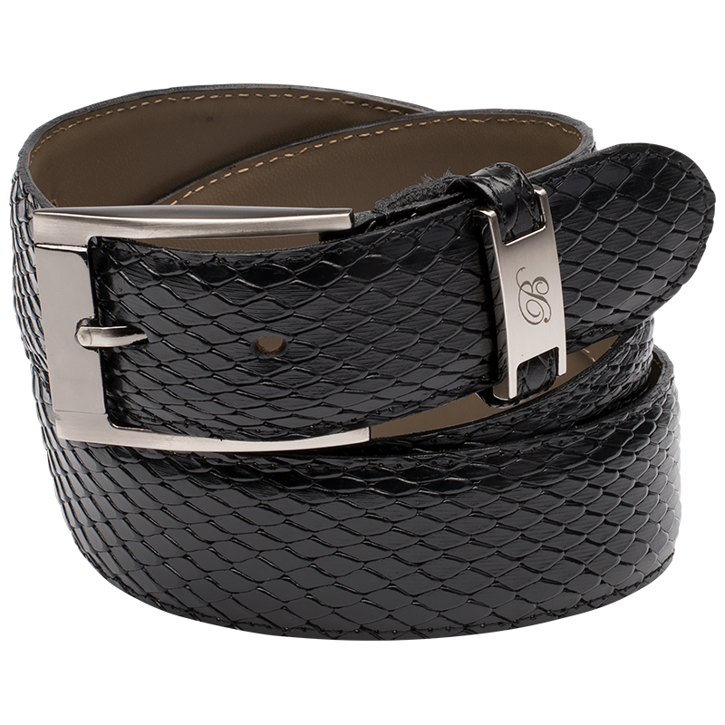 Brentwood - MENS SNAKE PRINTED BELT